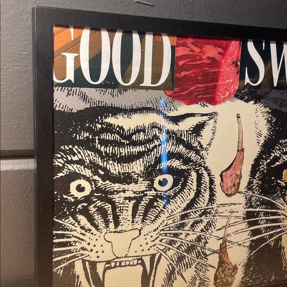 Handmade Luxe Collage Wall Art for Carnivored w Meat and Tigers! - Picture 2 of 5